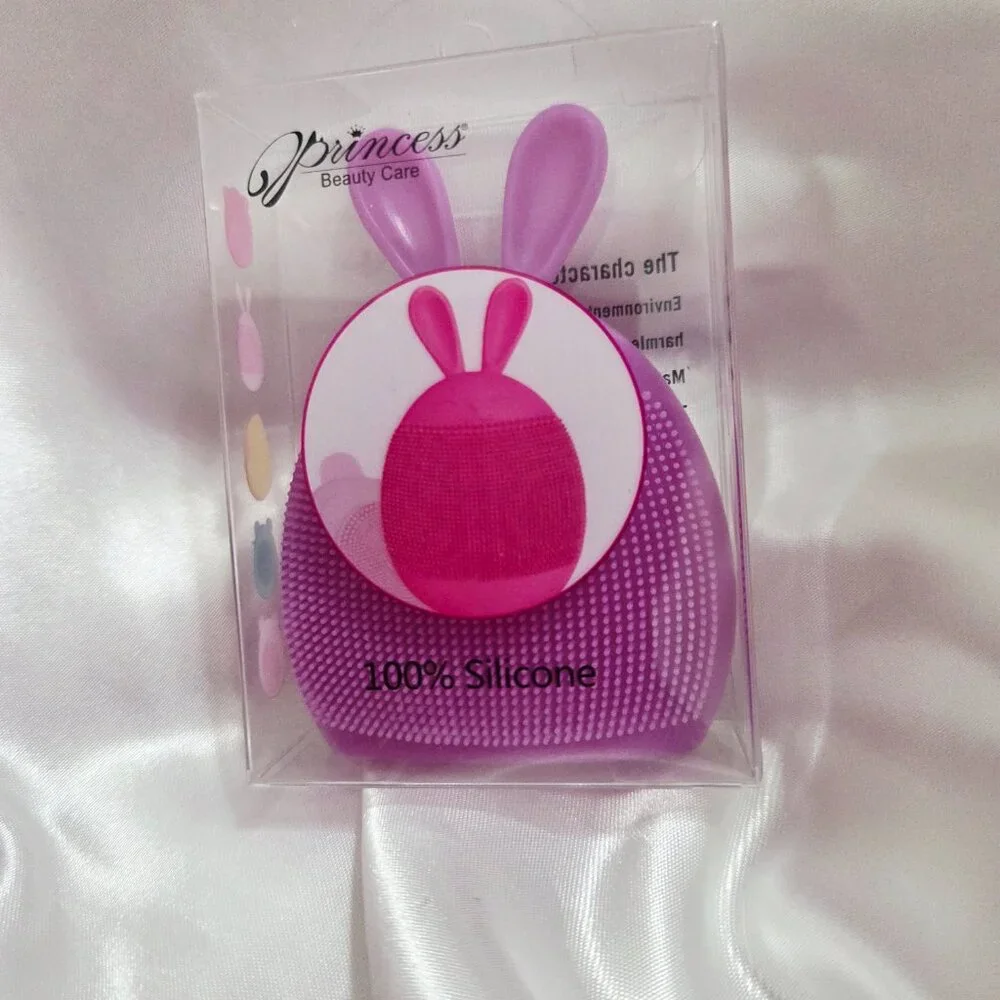 Princess Soft Silicone Face Brush Cleanser and Massager Manual Facial Cleansing